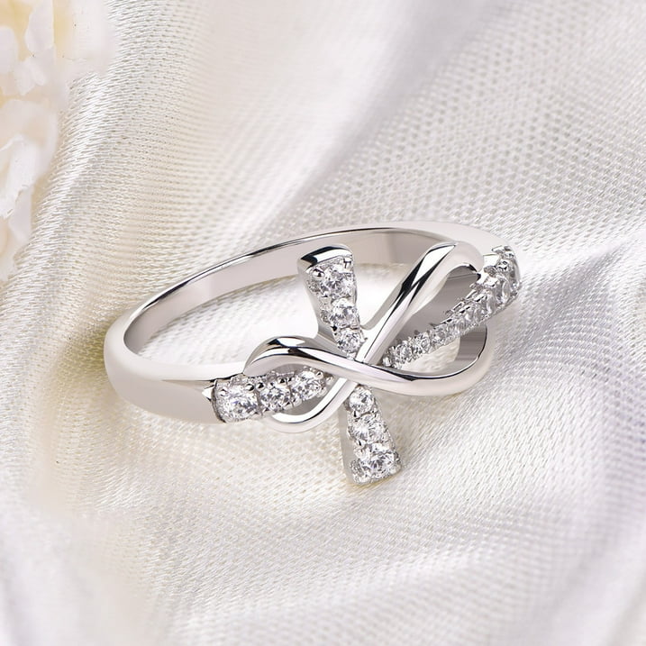 Cross Infinity Ring