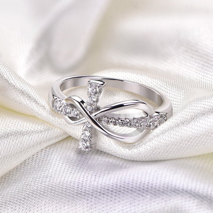 Cross Infinity Ring