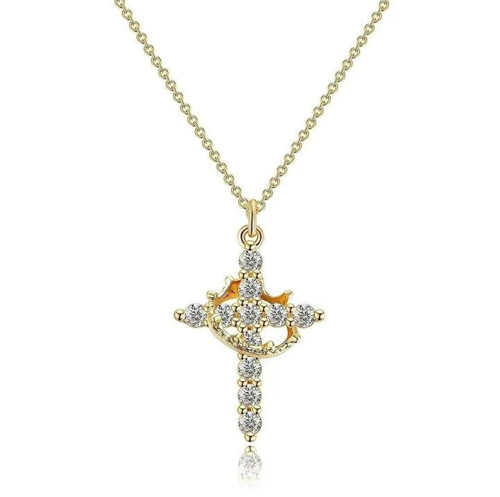 Versaura™ Cross and Crown Necklace