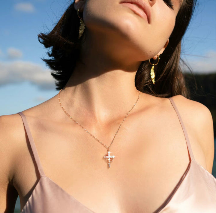 Versaura™ Cross and Crown Necklace