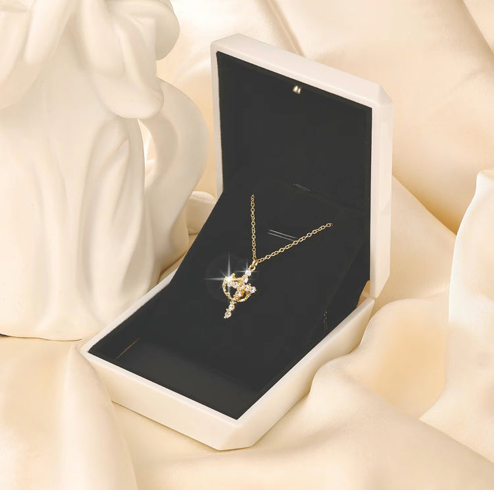 Versaura™ Cross and Crown Necklace