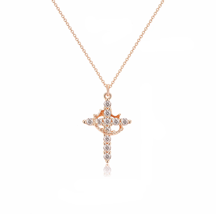 Versaura™ Cross and Crown Necklace